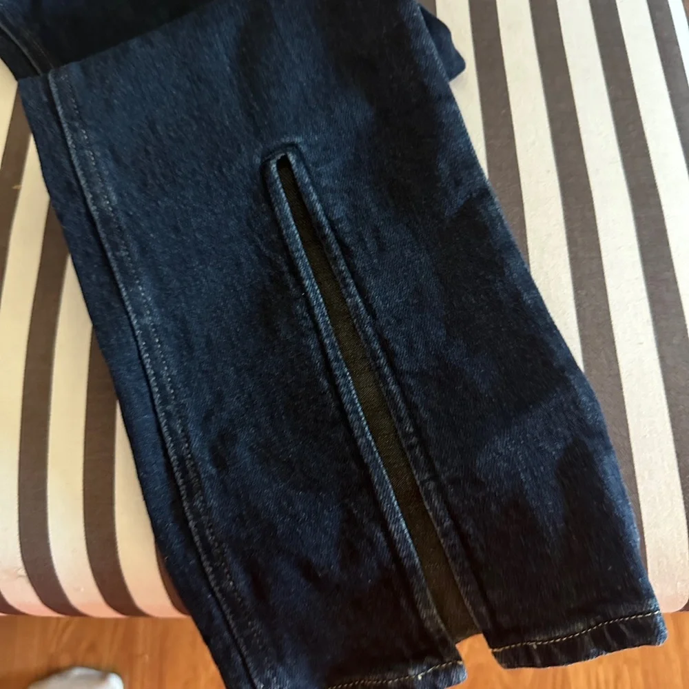 Pistola Dark Indigo Colleen Split Front Straight Leg Jeans Size 29 Worn Once - Picture 2 of 6